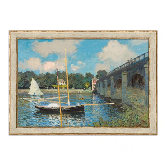 Quadro Decorativo Pintura "A Ponte de Argenteuil" de Claude Monet