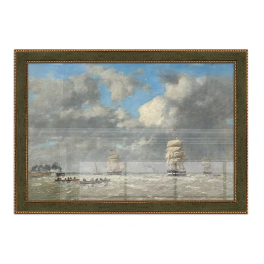 Quadro Decorativo Pintura "Le Havre" de Eugène Boudin