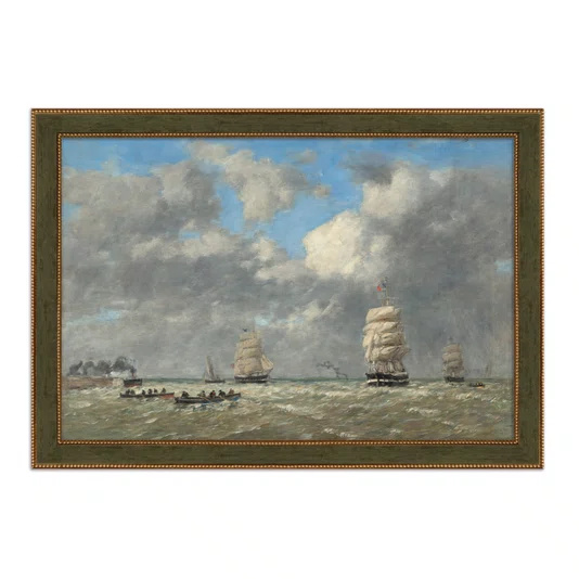 Quadro Decorativo Pintura "Le Havre" de Eugène Boudin