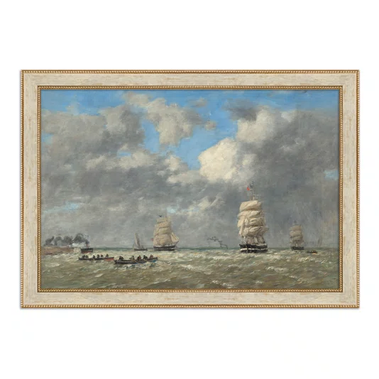 Quadro Decorativo Pintura "Le Havre" de Eugène Boudin