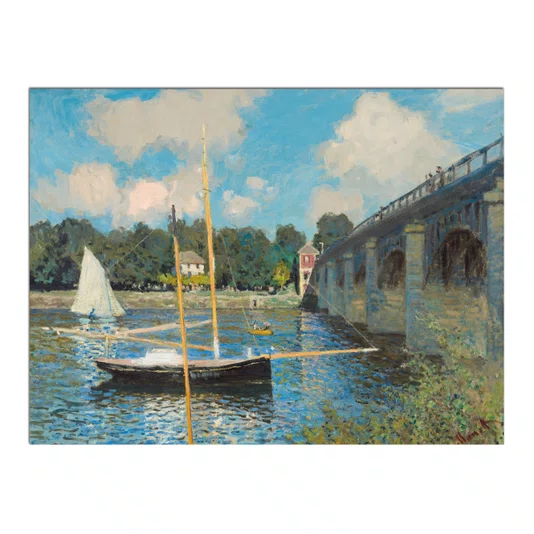 Quadro Decorativo Pintura "A Ponte de Argenteuil" de Claude Monet