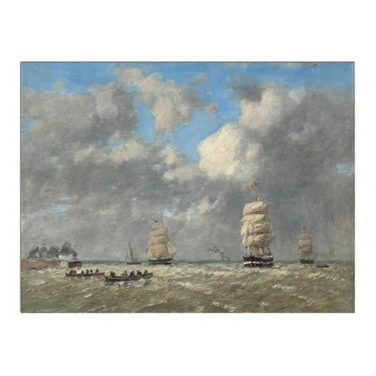 Quadro Decorativo Pintura "Le Havre" de Eugène Boudin