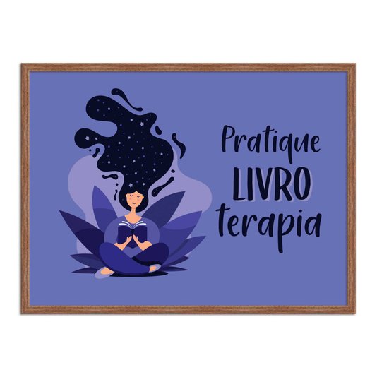 Quadro Decorativo Pratique Livro Terapia