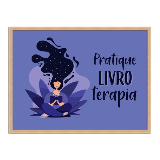 Quadro Decorativo Pratique Livro Terapia