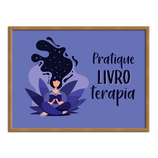 Quadro Decorativo Pratique Livro Terapia