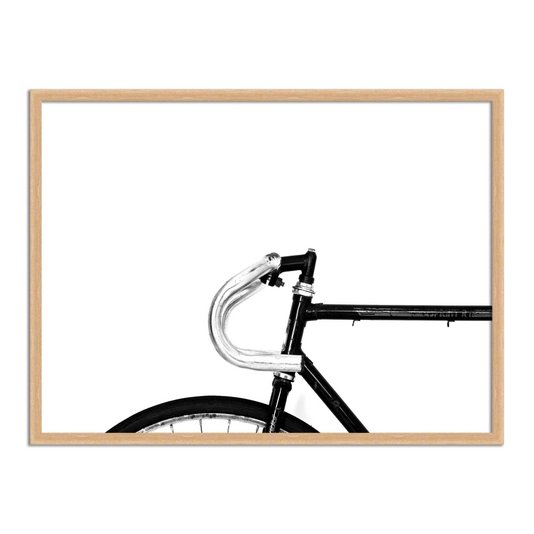 Quadro Decorativo Preto e Branco Bicicleta Vintage