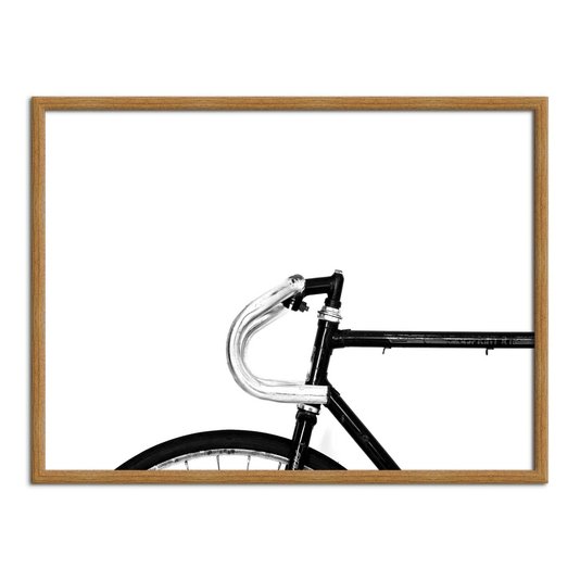 Quadro Decorativo Preto e Branco Bicicleta Vintage
