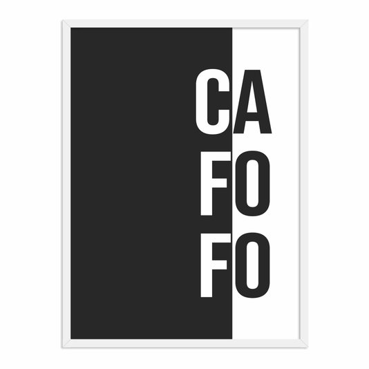 Quadro Decorativo Preto e Branco Cafofo