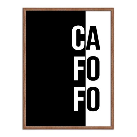 Quadro Decorativo Preto e Branco Cafofo