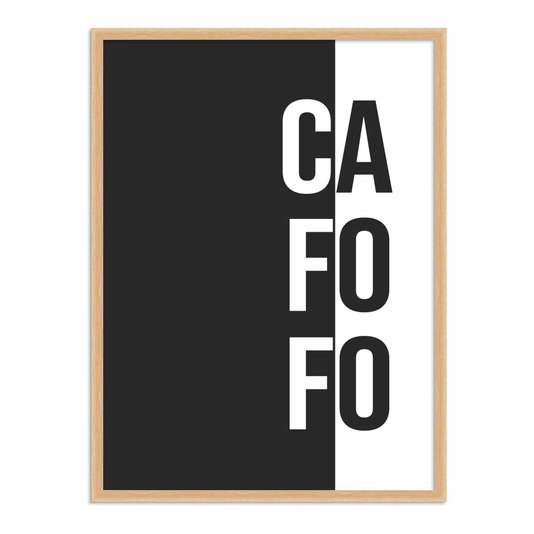 Quadro Decorativo Preto e Branco Cafofo