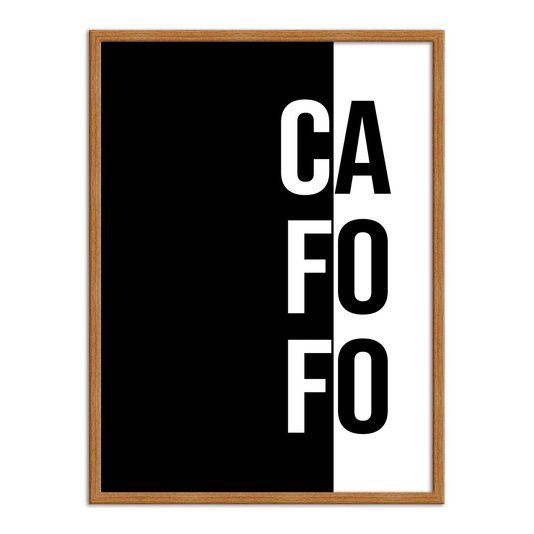 Quadro Decorativo Preto e Branco Cafofo