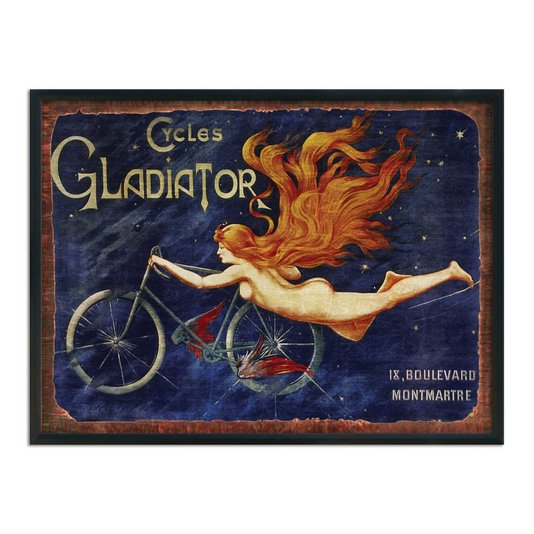 Quadro Decorativo Publicidade Bicicleta Cyles Gladiator
