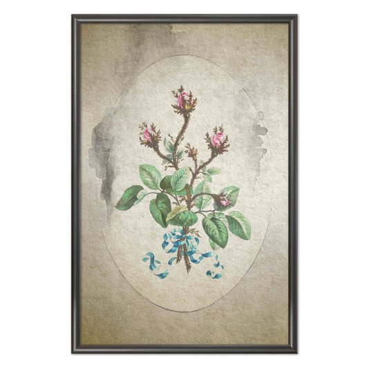 Quadro Decorativo Ramo De Flores Vintage