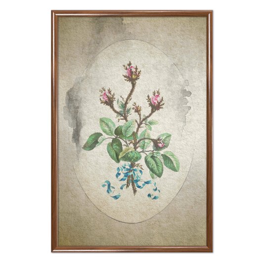 Quadro Decorativo Ramo De Flores Vintage