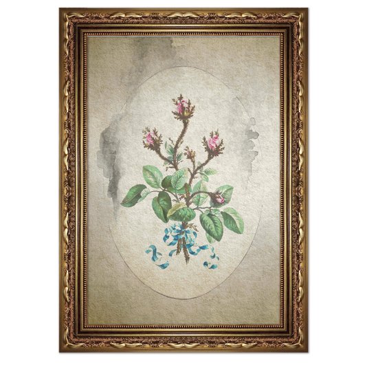 Quadro Decorativo Ramo De Flores Vintage