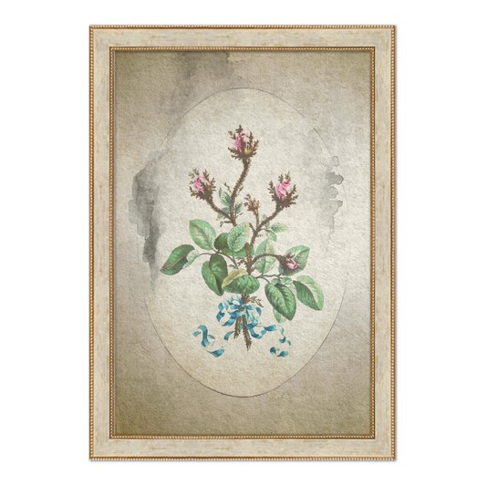 Quadro Decorativo Ramo De Flores Vintage