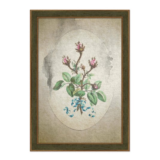 Quadro Decorativo Ramo De Flores Vintage