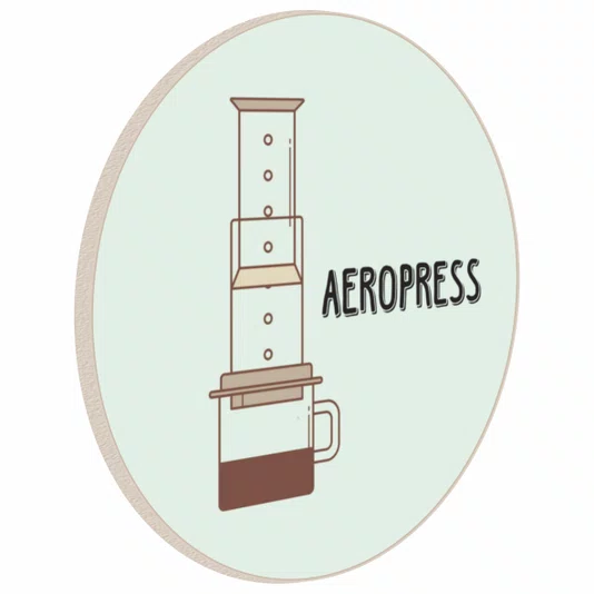 Quadro Decorativo Redondo Aeropress