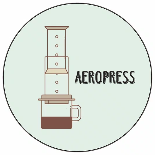Quadro Decorativo Redondo Aeropress