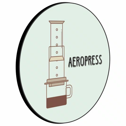 Quadro Decorativo Redondo Aeropress