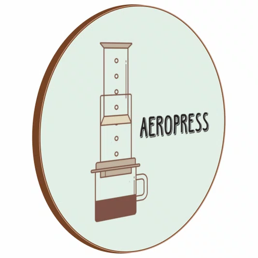 Quadro Decorativo Redondo Aeropress