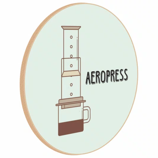 Quadro Decorativo Redondo Aeropress