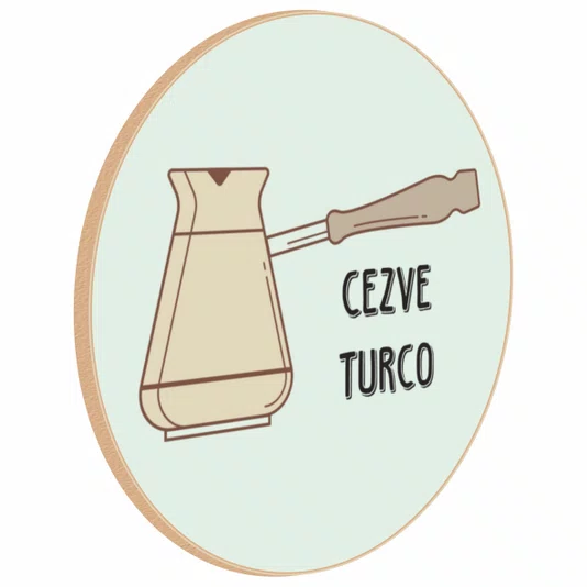 Quadro Decorativo Redondo Cezve Turco