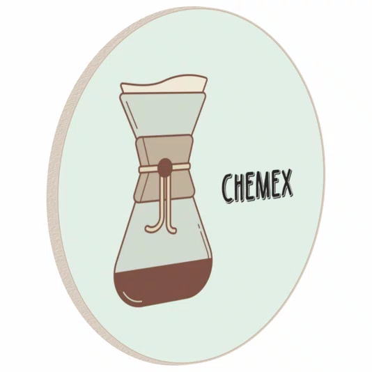 Quadro Decorativo Redondo Chemex