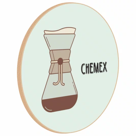 Quadro Decorativo Redondo Chemex