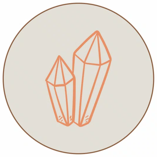 Quadro Decorativo Redondo Cristal Boho