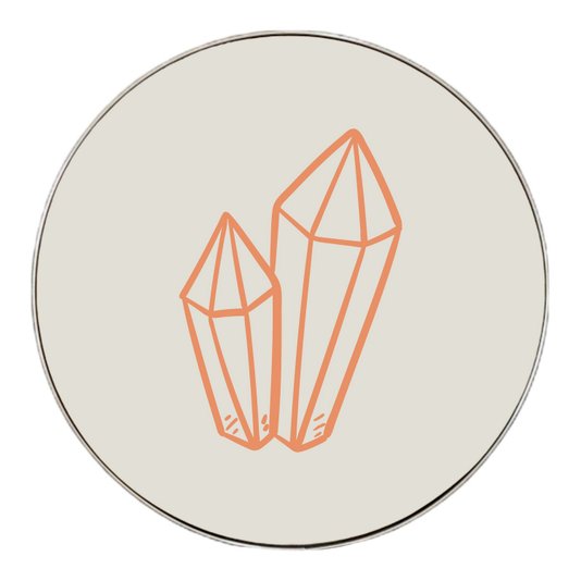 Quadro Decorativo Redondo Diamante com Moldura Flexível Metalizada