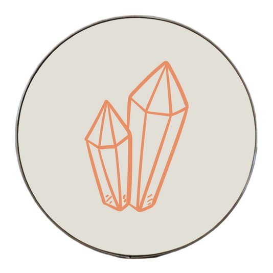 Quadro Decorativo Redondo Diamante com Moldura Flexível Metalizada