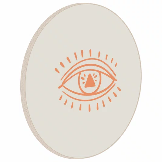 Quadro Decorativo Redondo Olho Boho