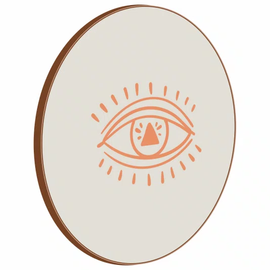 Quadro Decorativo Redondo Olho Boho
