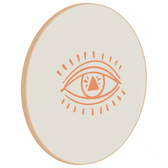 Quadro Decorativo Redondo Olho Boho