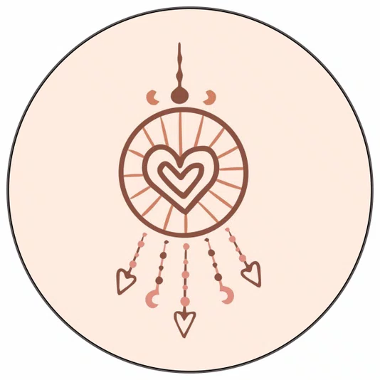 Quadro Decorativo Redondo Prendedor de Sonhos Boho