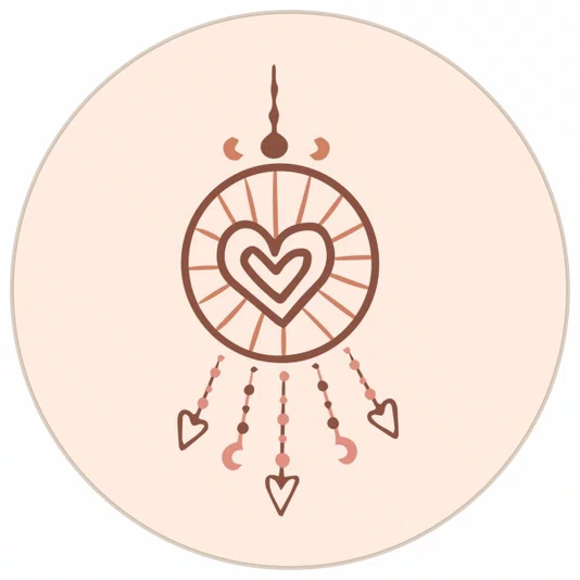 Quadro Decorativo Redondo Prendedor de Sonhos Boho