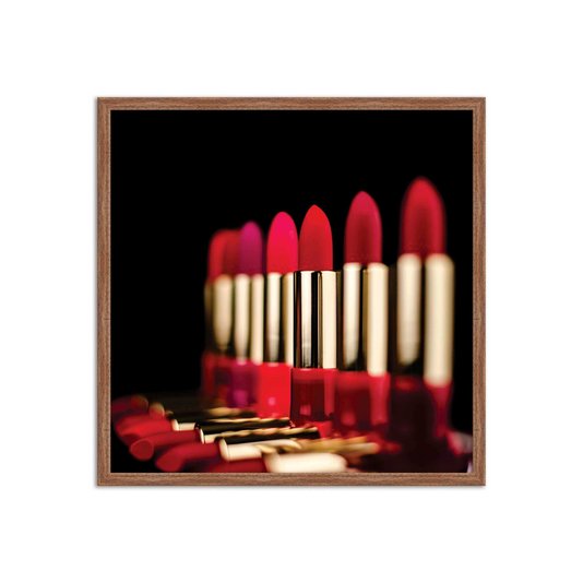 Quadro Decorativo Salão De Beleza Batons Vermelho
