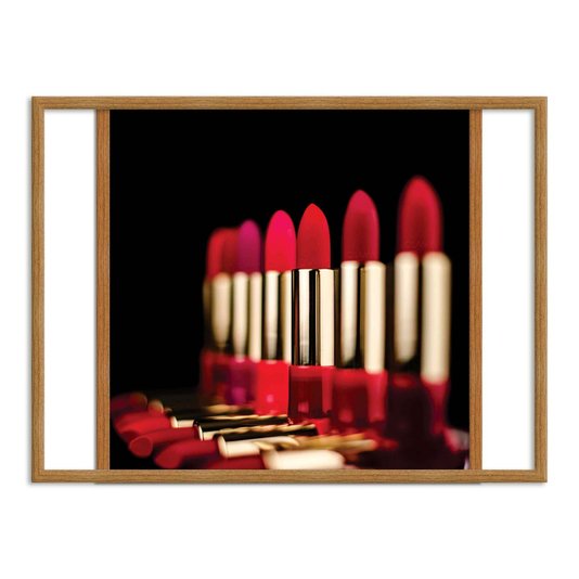 Quadro Decorativo Salão De Beleza Batons Vermelho