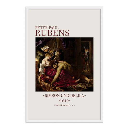 Quadro Decorativo Sansão e Dalila de Peter Paul Rubens
