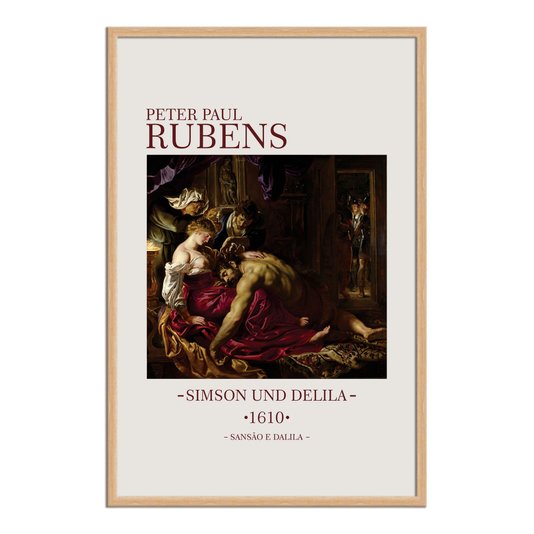 Quadro Decorativo Sansão e Dalila de Peter Paul Rubens