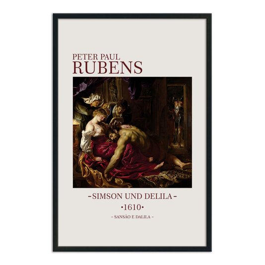 Quadro Decorativo Sansão e Dalila de Peter Paul Rubens
