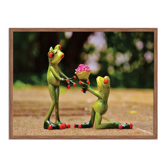 Quadro Decorativo Sapos Românticos