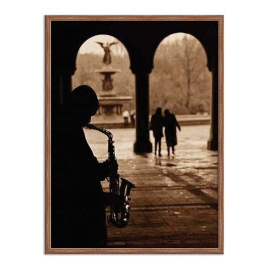 Quadro Decorativo Saxofonista