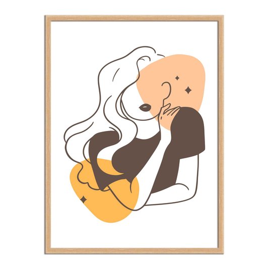 Quadro Decorativo Silhueta Camisa Preta