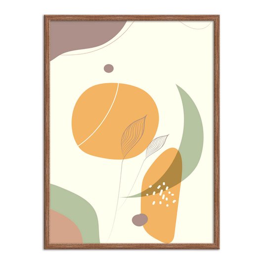 Quadro Decorativo Silhueta Circulo Amarelo
