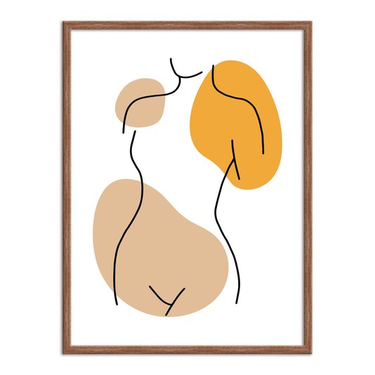 Quadro Decorativo Silhueta Corpo Feminino