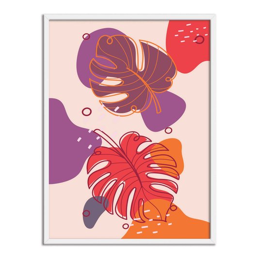 Quadro Decorativo Silhueta Folha De Adão