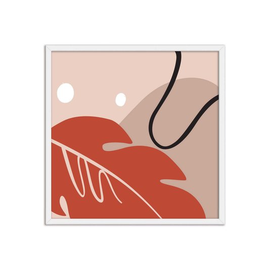 Quadro Decorativo Silhueta Folha De Palmeira
