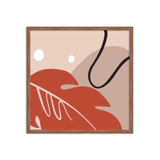Quadro Decorativo Silhueta Folha De Palmeira